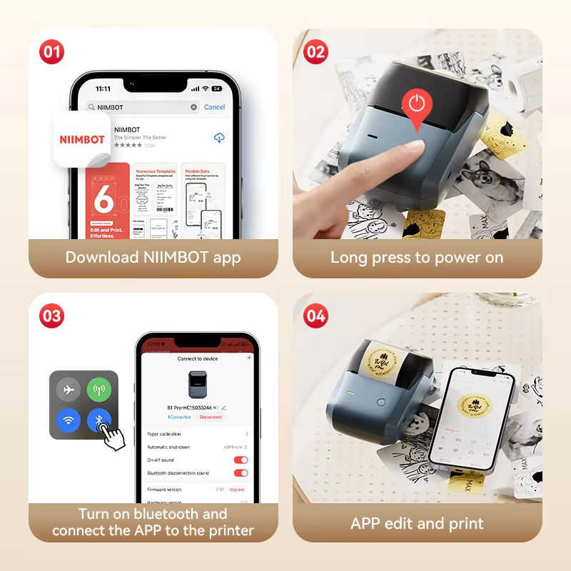Niimbot B1/B1PRO 라벨 프린터 200/30 - Commercial Printing Dpi 리뷰 및 가격