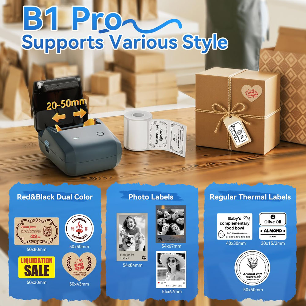 Niimbot B1/B1PRO 라벨 프린터 200/30 - Commercial Printing Dpi 리뷰 및 가격