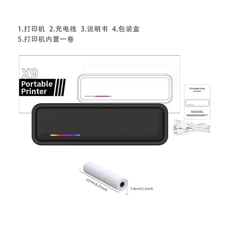 핫세일 X9 휴대용 잉크리스 오답노트 사진 프린터 A4 - Commercial Photo Printer 리뷰 및 가격