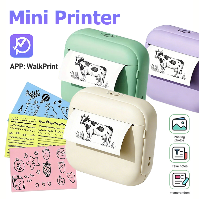 X6 미니 휴대용 프린터 무잉크 블루투스 감열 프린터  - Commercial Photo Printer 리뷰 및 가격