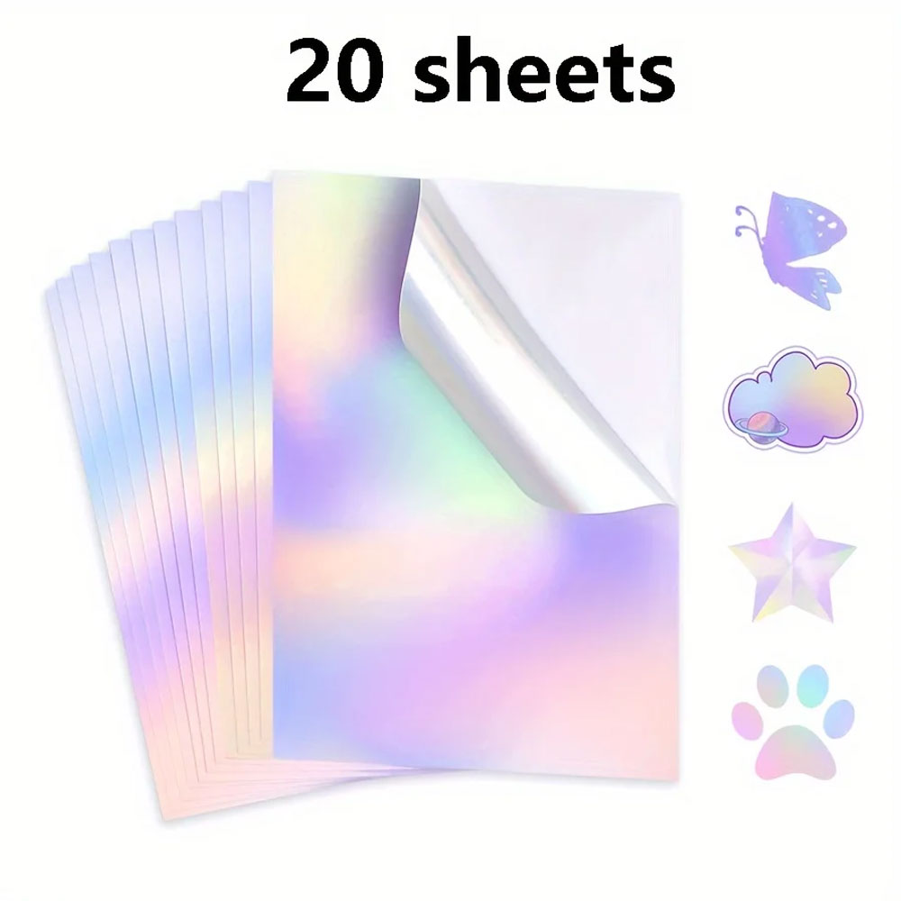 A4 인쇄용 홀로그램 비닐 스티커 20매, DIY 라벨 - Commercial Vinyl Printing 리뷰 및 가격