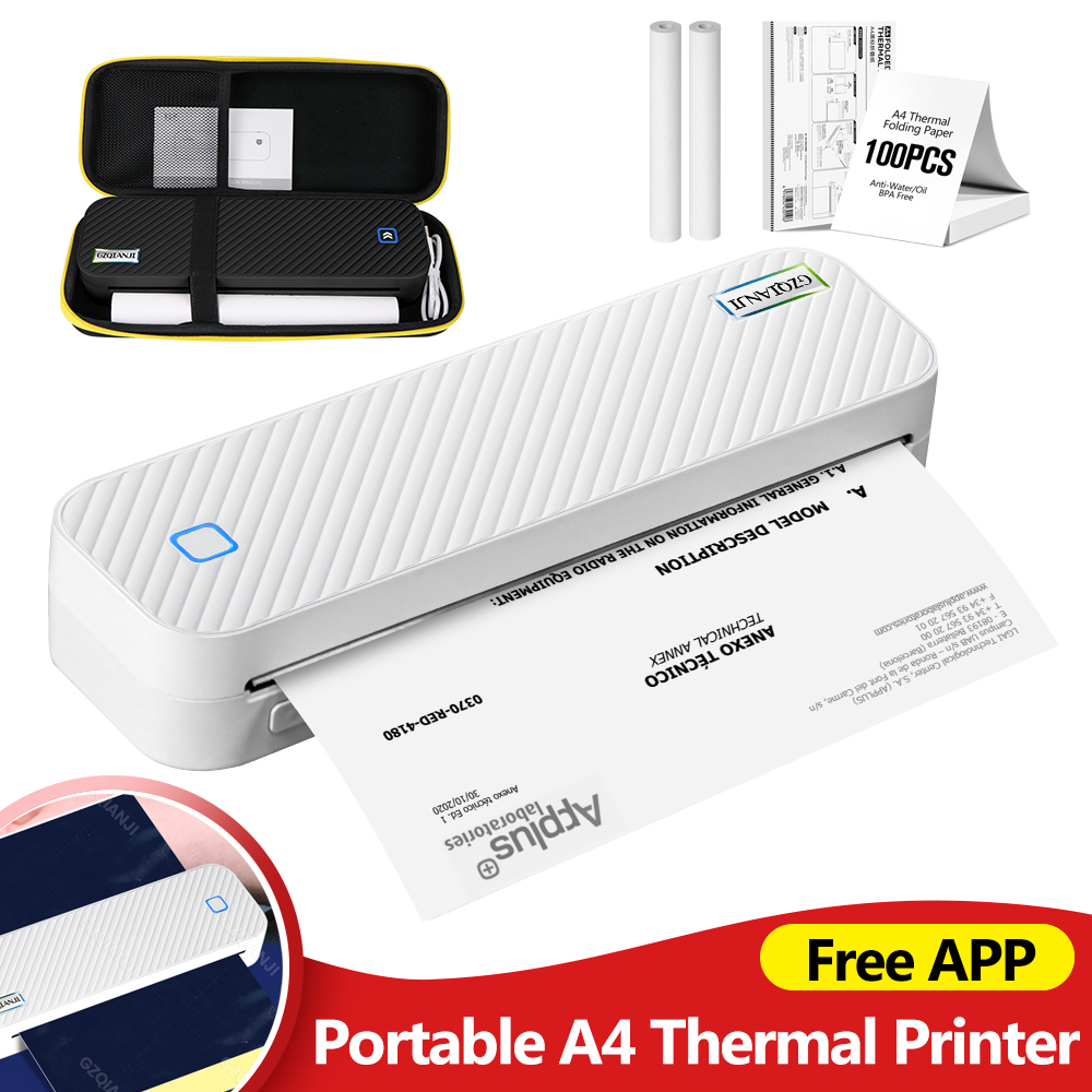 휴대용 A4 열전 사 프린터 블루투스 사진 PDF 문서 - Commercial Photo Printer 리뷰 및 가격