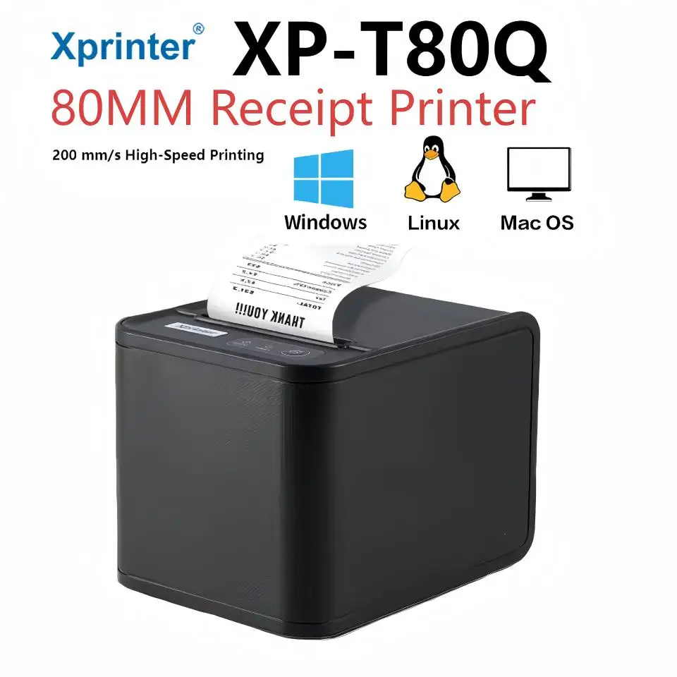 XP-T80 레스토랑 열전사 영수증 프린터 주문 알림  - Commercial Printing Dpi 리뷰 및 가격