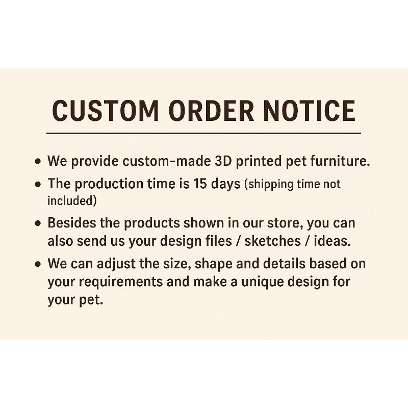3D 프린팅 통합형 애완동물 침대, 모던 고양이 & 강 - Commercial Printing House 리뷰 및 가격